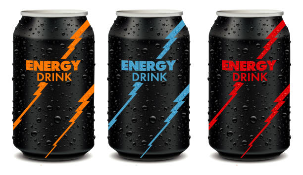 group of different energy drink tin can package ENERGY DRINKS - Image 1