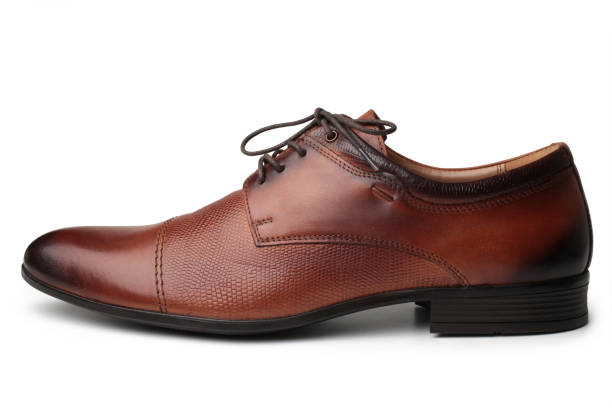 Brown shoe on white background SHOES COLLECTION3 - Image 1